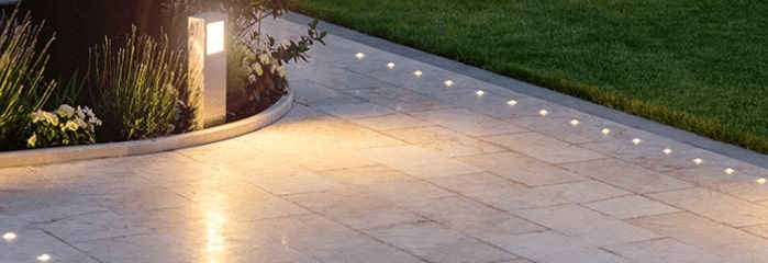 Patio with lights