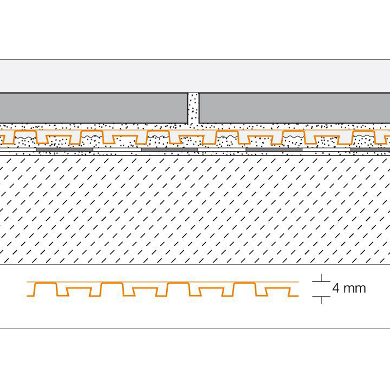 Schluter Ditra Drain 4 Drainage And Uncoupling Membrane 25m Roll